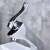 TRENDY S single lever bathroom sink faucet, chrome finish, close-up of handle