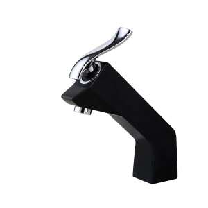 TRENDY S black and chrome bathroom sink faucet - Trendy S Faucet