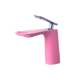 TRENDY S pink bathroom sink faucet, single lever, modern design - Trendy S Faucet