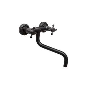 TRENDY S wall mounted kitchen faucet with long spout, black - Trendy S Faucet