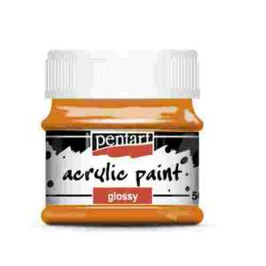 Pentart akrilfesték, fényes, 50ml, narancs - Akrilfesték
