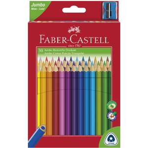 Faber-Castell színes ceruza 30db Grip Junior Triangular+hegyező. 116530