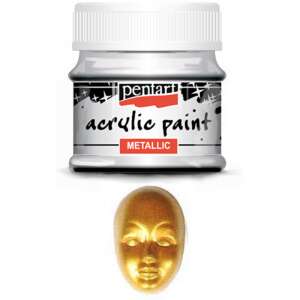 Pentart Metál akrilfesték 50 ml antikarany