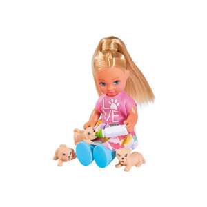Evi Love Puppe spielt mit Welpen - Simba Toys Baba