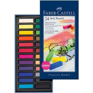 FABER-CASTELL Miękkie pastelowe kredki Mini 24-pak kartonowe etui 63241873 - Narzędzie do rysowania