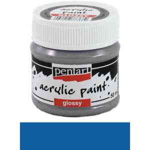 Pentart Fényes kék akrilfesték 50ml - Iskolakezdés, iskolaszer