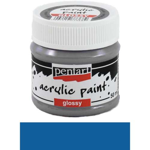 Pentart Fényes kék akrilfesték 50ml