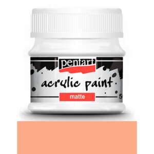 Pentart Matt Akrilfesték 50ml - Lazac Szín - Iskolakezdés, iskolaszer