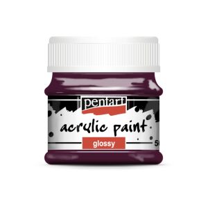 Pentart Fényes Padlizsán Akrilfesték Művészethez és Kézművességhez - Iskolakezdés, iskolaszer