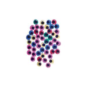 Mozgószem 10mm kerek Kreatív Junior, 50db/csomag, színes