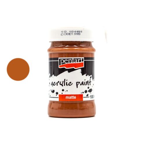 Pentart Matt akrilfesték 100 ml gesztenye 3171