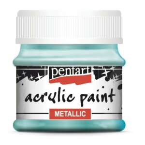 Pentart Metál Türkiz Akrilfesték 50ml - Akrilfesték