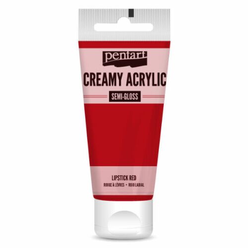 Akrilfesték krémes Pentart selyemfényű 60ml - rúzspiros 176604248 - Irodaszer és írószer