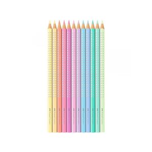 Faber-Castell Sparkle Creioane colorate pastelate, set de 12 bucăți - Papetărie