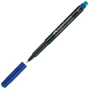 Faber-Castell Multimark 1513 F Permanentmarker, blau, 0,6 mm - Marker