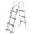 Bestway 58330 pool ladder, 107 cm, gray, metal frame, plastic steps