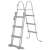 Bestway 58330 pool ladder, 107 cm, gray, metal frame, plastic steps