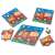 Wooden fire truck puzzle for toddlers, 3 pieces, with lion face