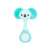 HOLA Koala rattle and teether, blue and green, 2 in 1, for babies