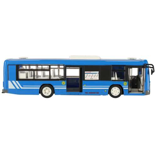 Telecomandă autobuz RC cu uși de deschidere în albastru