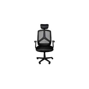 Ergonomikus irodai forgószék, légáteresztő háttámlával, állítható fejtámlával