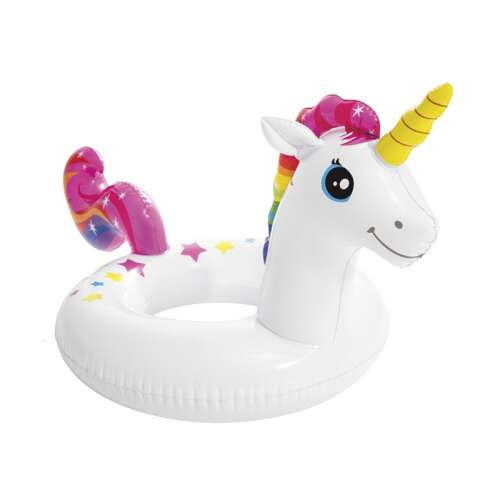 INTEX Unicorn inflatable ring float for kids, perfect for swimming and water fun