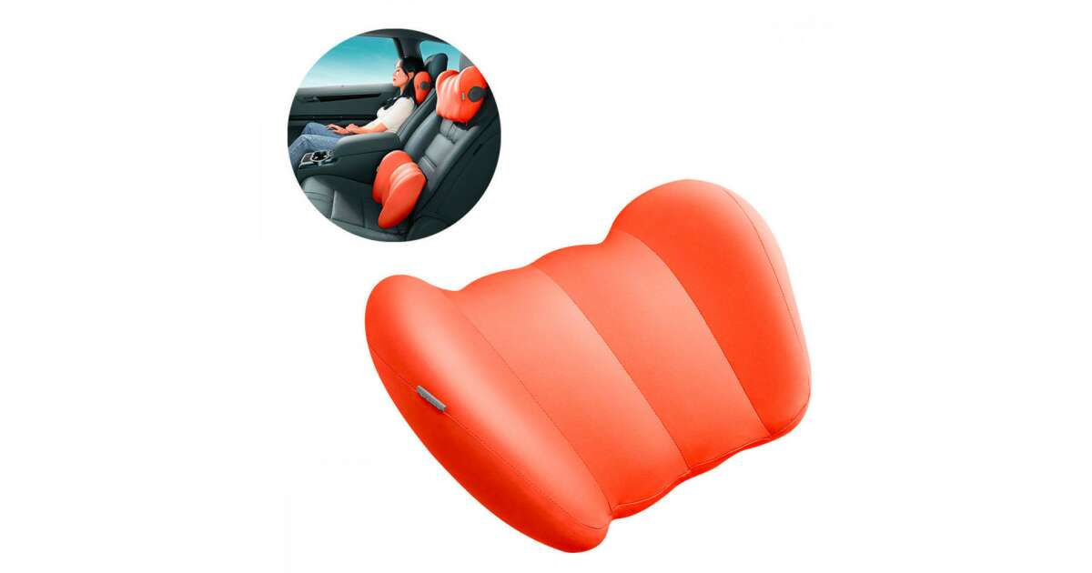 Baseus ComfortRide Series car lumbar pillow orange Pepita.hu
