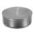 Silver tea light candle, 3.5 cm diameter, 1.5 cm height