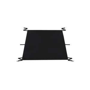 Black windshield cover with elastic straps for secure fit - Windshield Cover