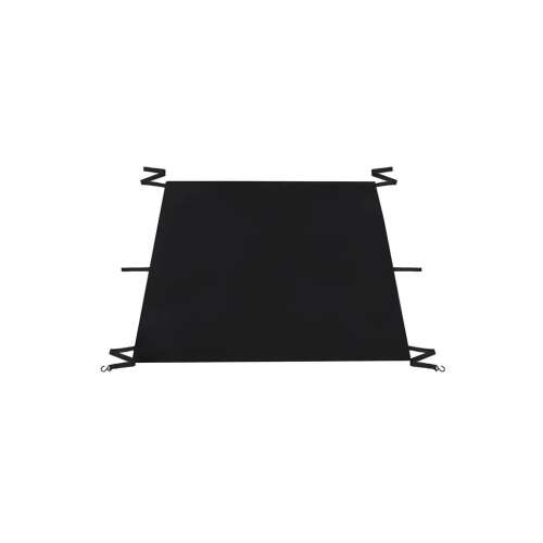 Black windshield cover with elastic straps for secure fit