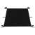Black windshield cover with elastic straps for secure fit