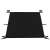 Black windshield cover with elastic straps for secure fit