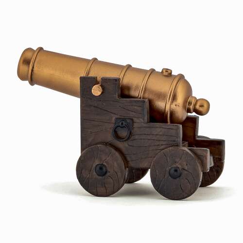 Papo ágyú, kézzel festett, részletes, valósághű, játékkészlet, játék, kalóz, hajó, vár, gyerekek, 3 éves kortól