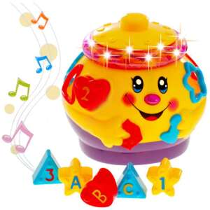 Zenélő, táncoló formabedobó játék, sárga 75995527 Fejlesztő játék babáknak