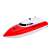 Ikonka RC Red and White Remote Control Boat, angled view