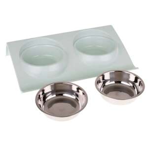 Metall Hundenapf auf Ständer 2pcs