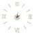 Silver Roman Numeral DIY Wall Clock
