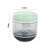 Green and white manual food chopper with dimensions
