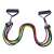 Resistance band set with 5 different resistance levels and handles