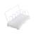 White lid rack for drying and storing pot lids, kitchen organizer
