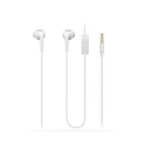 Samsung wired earphones with microphone and call control, white - Headphone and Bluetooth Speaker