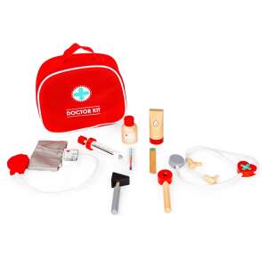 ECOTOYS doctor kit with red bag and medical tools - Doctor Playset