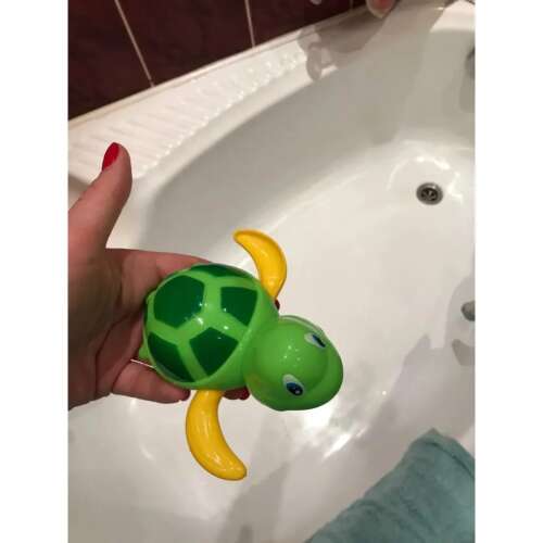 Jucărie de baie cu vânt pentru broască țestoasă, verde