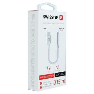 Swissten - Audio-Adapter Typ-C auf Klinke (3,5mm), silber 80745108 Jack Adapter