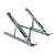 Swissten silver adjustable laptop and tablet stand