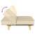 vidaXL Canapea extensibilă, crem, material textil 60301269