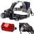 Bailong headlamp with bike light set, includes front and rear lights
