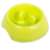 Green slow feeder bowl for dogs and cats, top view