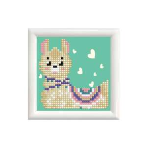 Diamond Dotz - set de începător pentru pictură cu diamante cu ramă, lama, pictură cu diamante terminată cu ramă, lama - Diamond Dotz