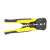 5 in 1 wire stripper, crimper, cutter, and terminal crimper, yellow and black, for electrical work